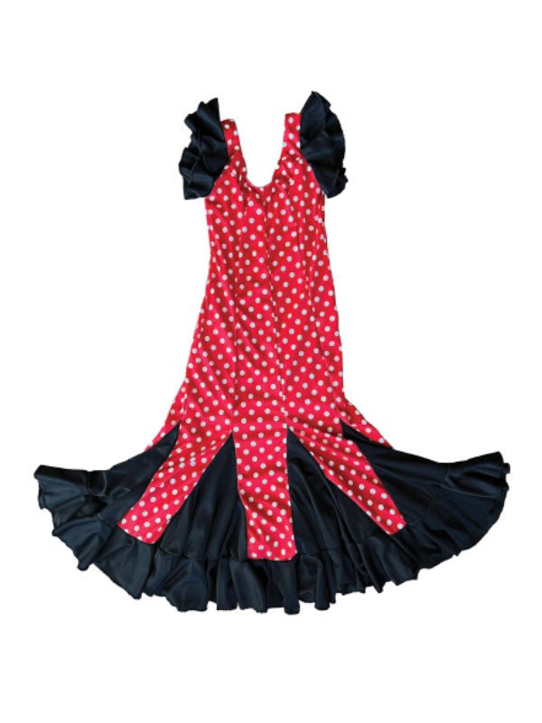 Girl red flamenco dress