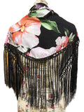 Flamenco shawls pink flowers