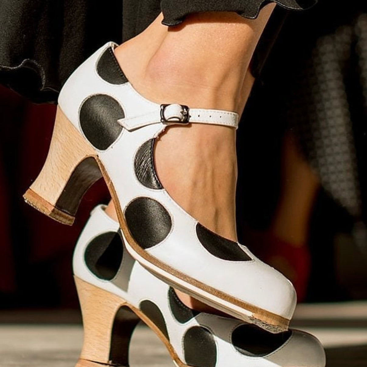 Polka dot flamenco shoes