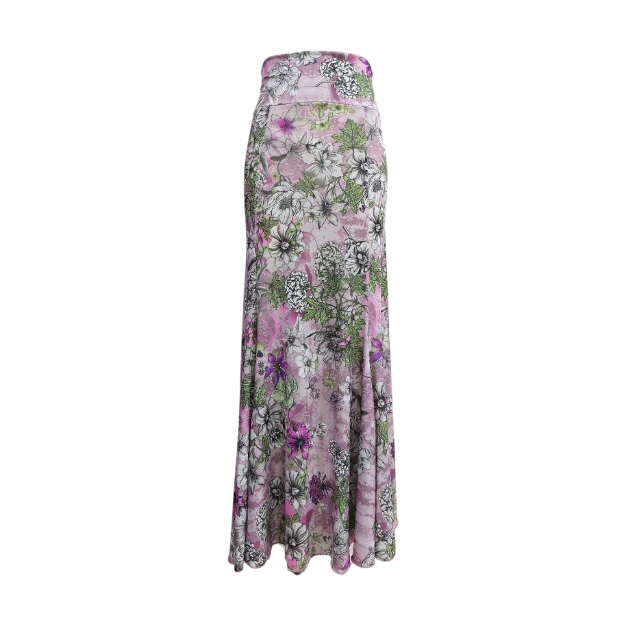 Flower Print Basic Skirt