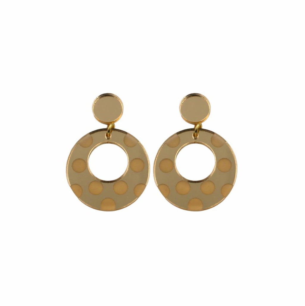 Mini mrror dot earring - Pure Flamenco