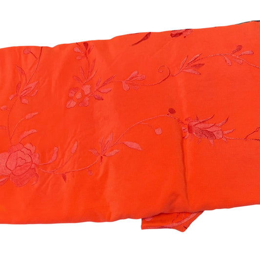 Orange Silk Manton 53" - Pure Flamenco