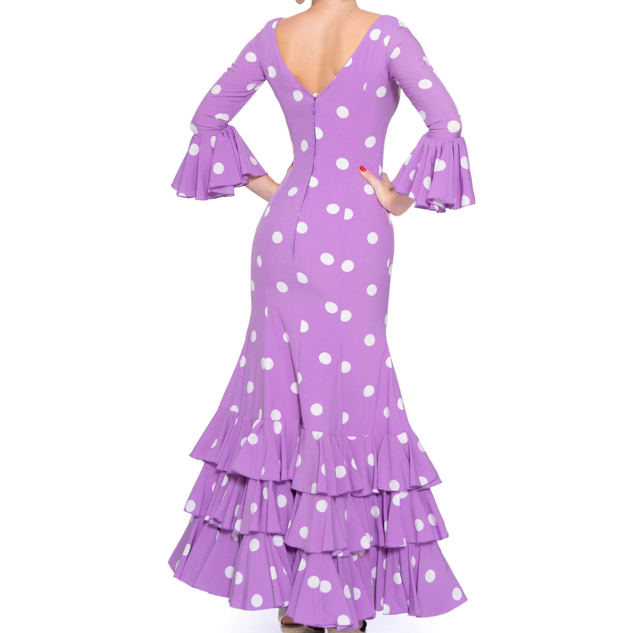 Polka Dot Dress Lilac - Pure Flamenco