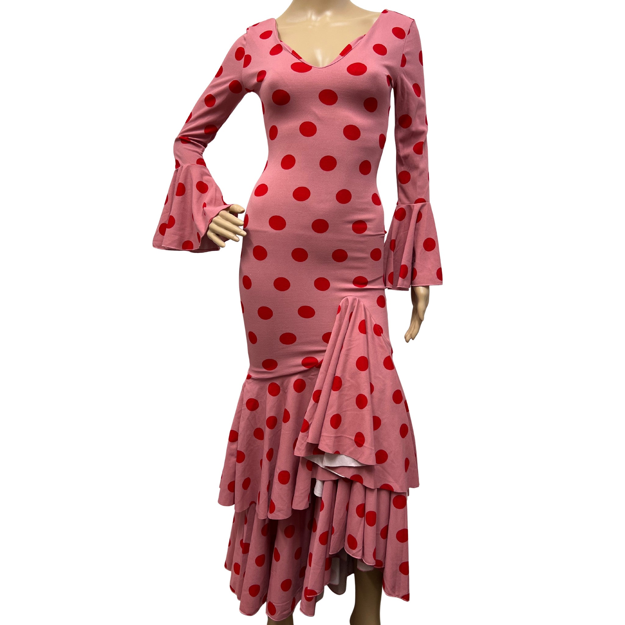 Polka Dot Dress Pink - Pure Flamenco