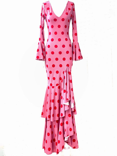 Polka Dot Dress Pink - Pure Flamenco