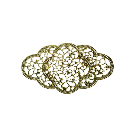 Gold Flamenco brooch