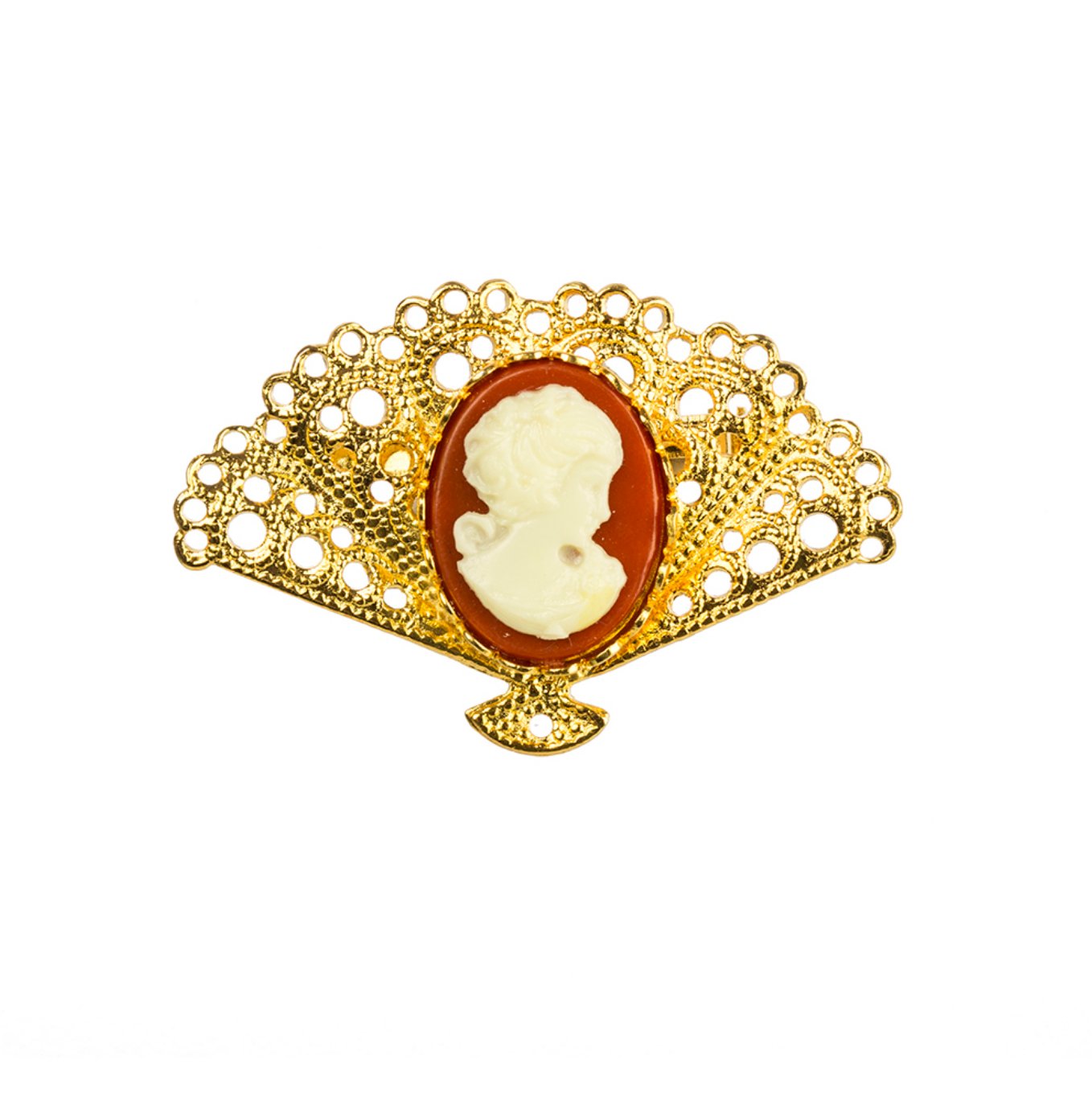 Gold Flamenco brooch