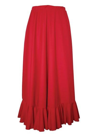 Girl Red flamenco skirt