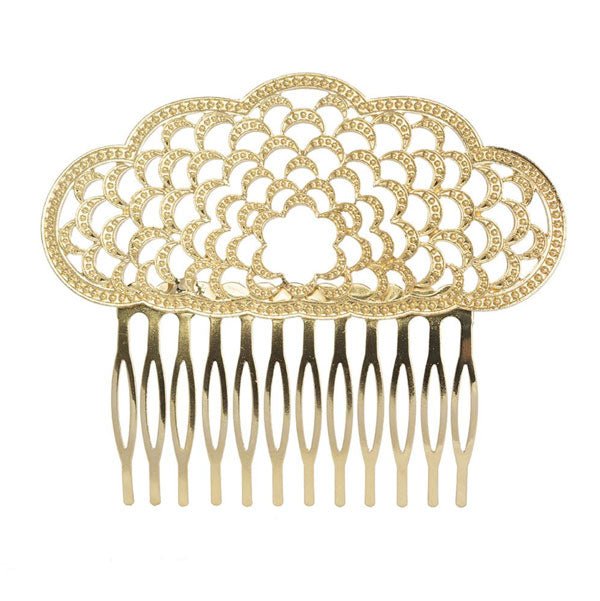 Gold flamenco hair comb