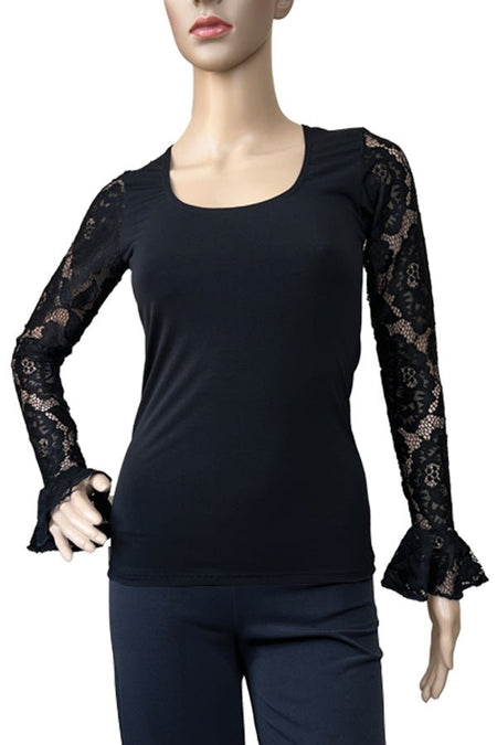 Black flamenco top