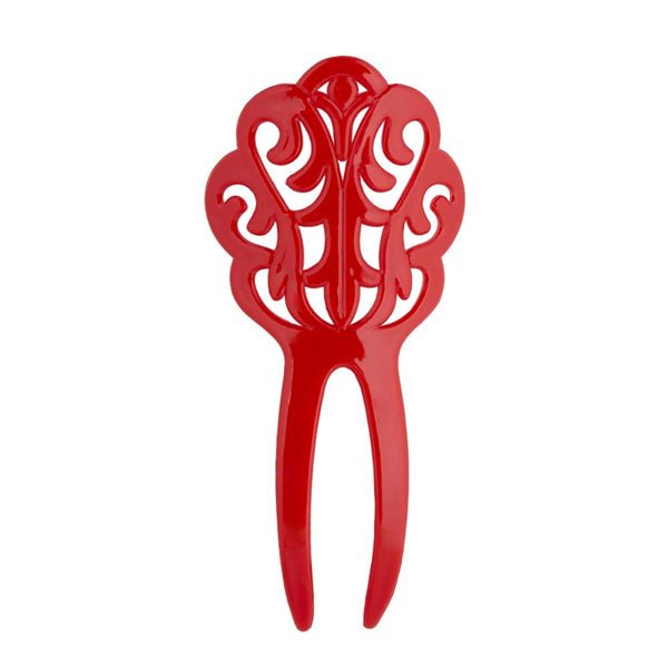 Red Flamenco peineta mini