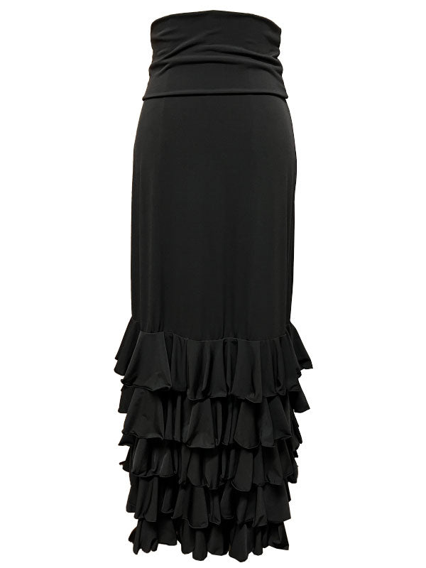 Black flamenco skirt