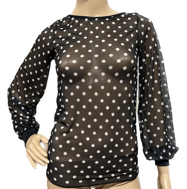 Translucent polka dot blouse - Pure Flamenco