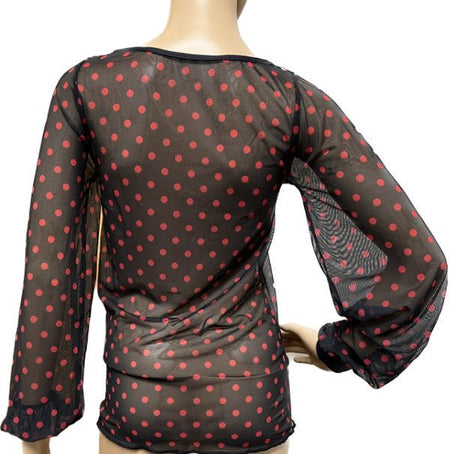 Translucent polka dot blouse - Pure Flamenco